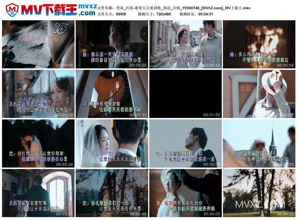 营哥_红陌-希望天天见到你_国语_合唱_YE500745